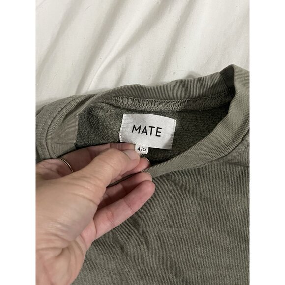 Mate Kids Green Organic Cotton Sweatshirt Size 4/5 - Picture 6 of 12